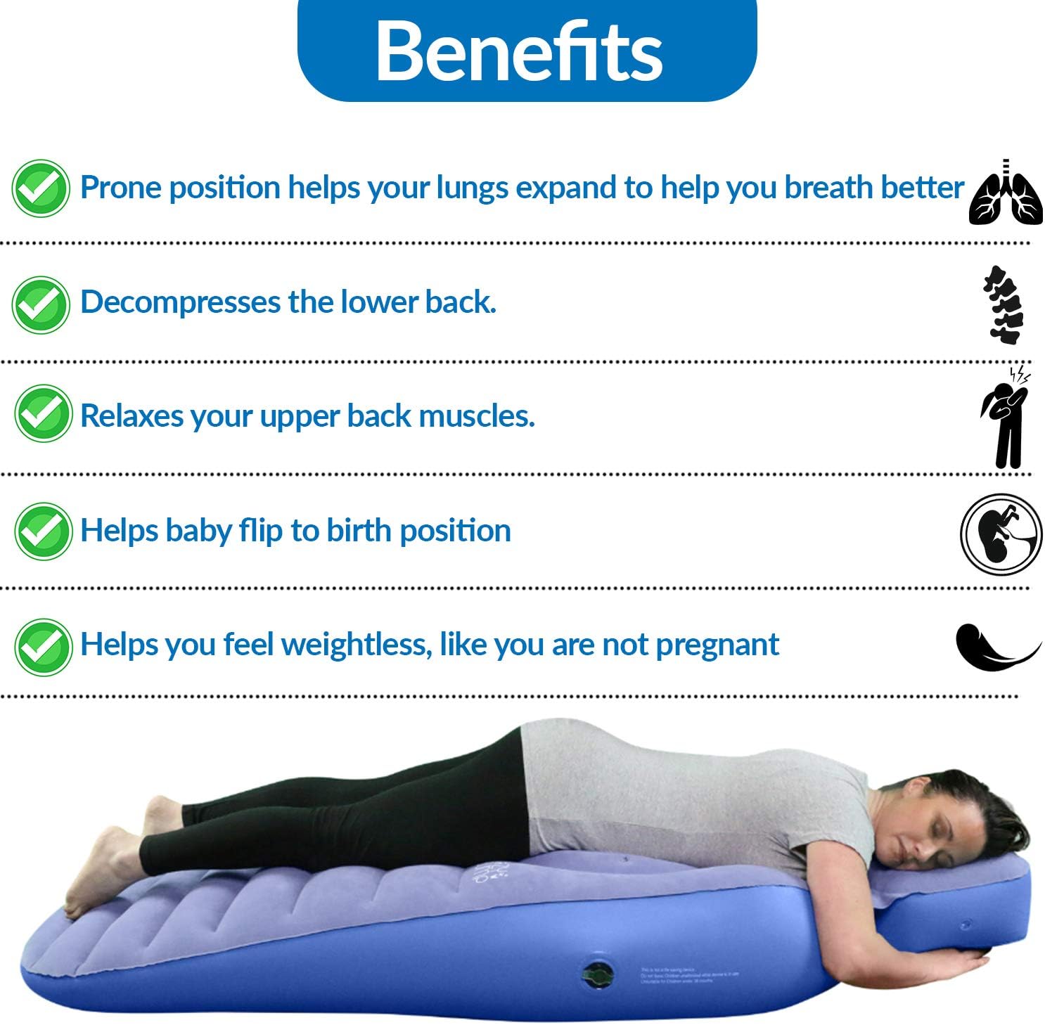 Cozy Bump Pregnancy Body Pillow for Prone Sleep 1