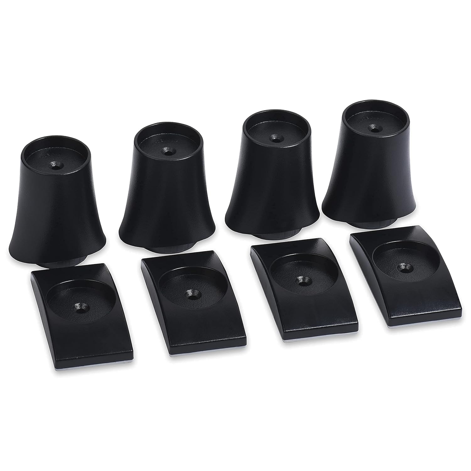 Wall Nanny Extender - 6 Inch Extension for Baby Gates 4 Pack Black