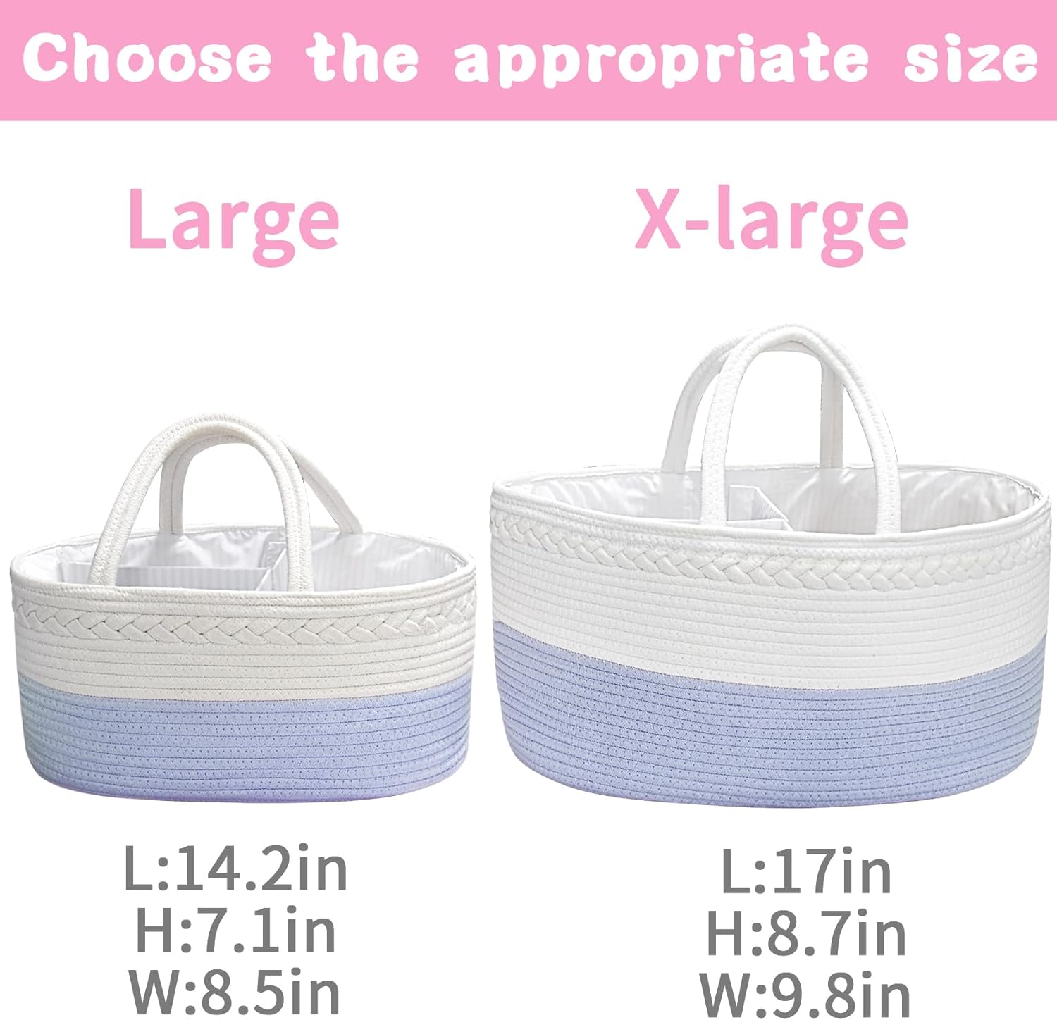 ABenkle X-Large Diaper Caddy Organizer