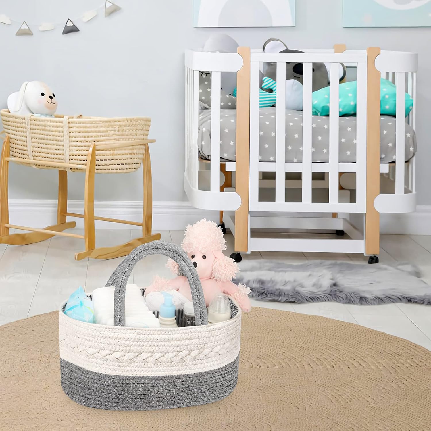 Maliton Diaper Caddy Organizer for Baby Boy