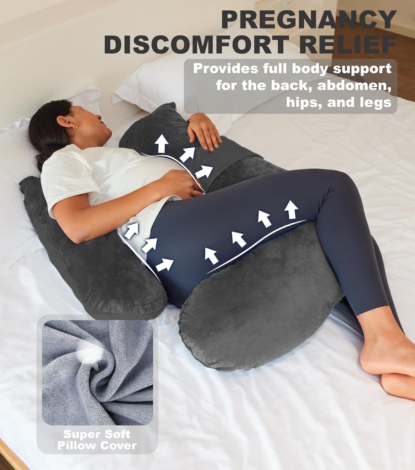 YZCCtixi Pregnancy Pillow with Detachable Cover