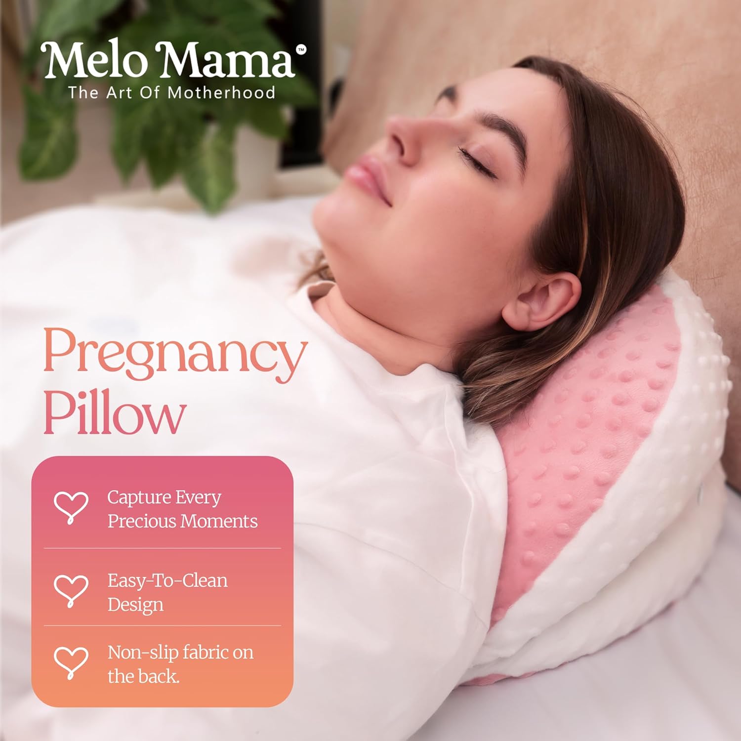Melo Mama Pregnancy Pillow with Washable Cover