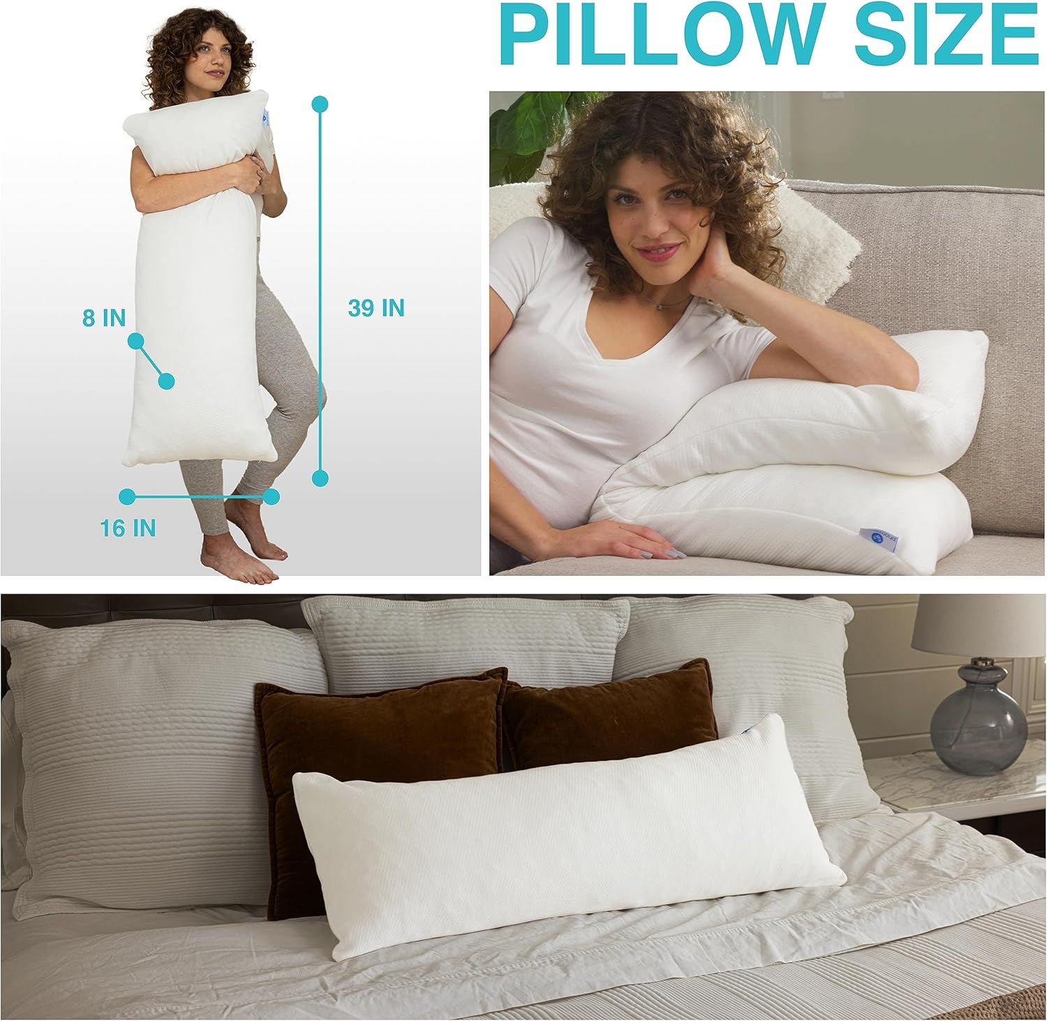 Pharmedoc Bear Hug Body Pillow for Pregnancy and Side Sleep 1
