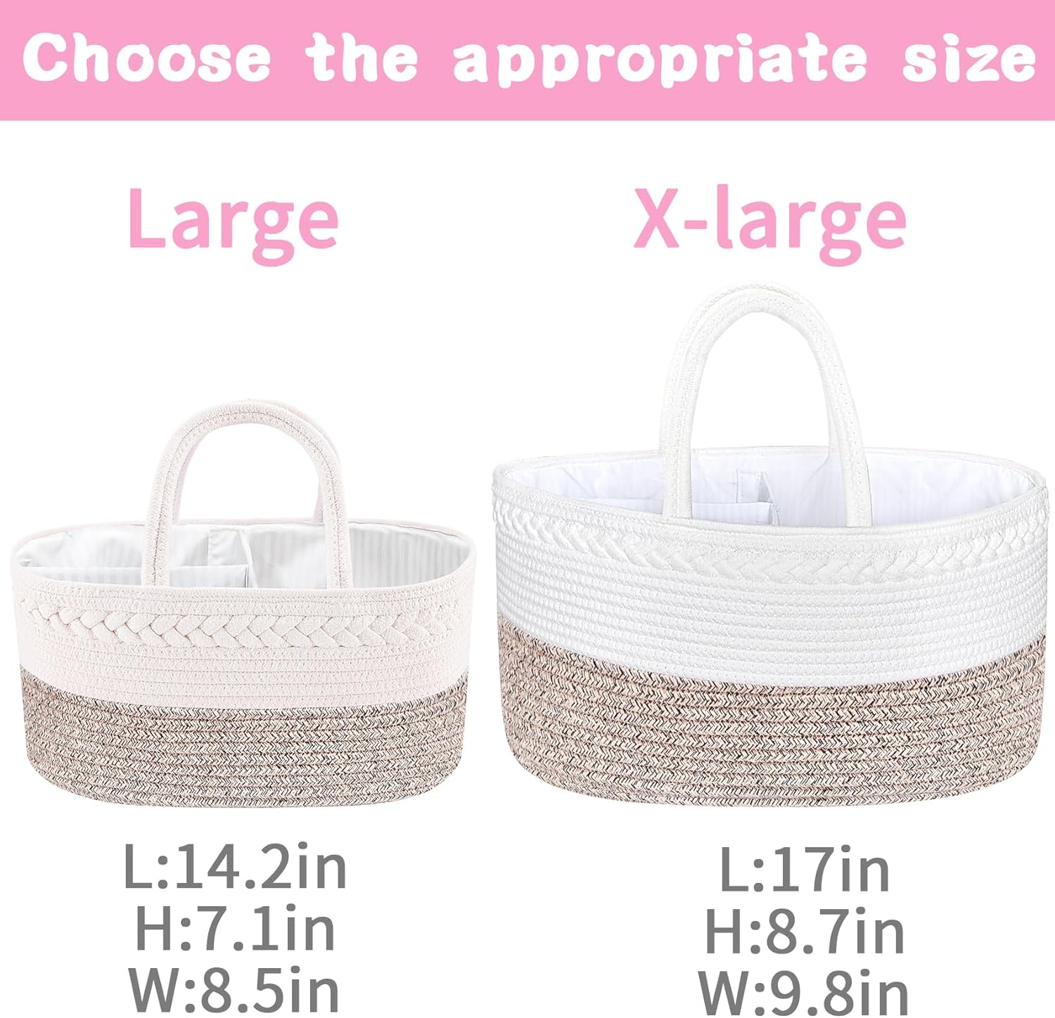 ABenkle X-Large Diaper Caddy Organizer 1