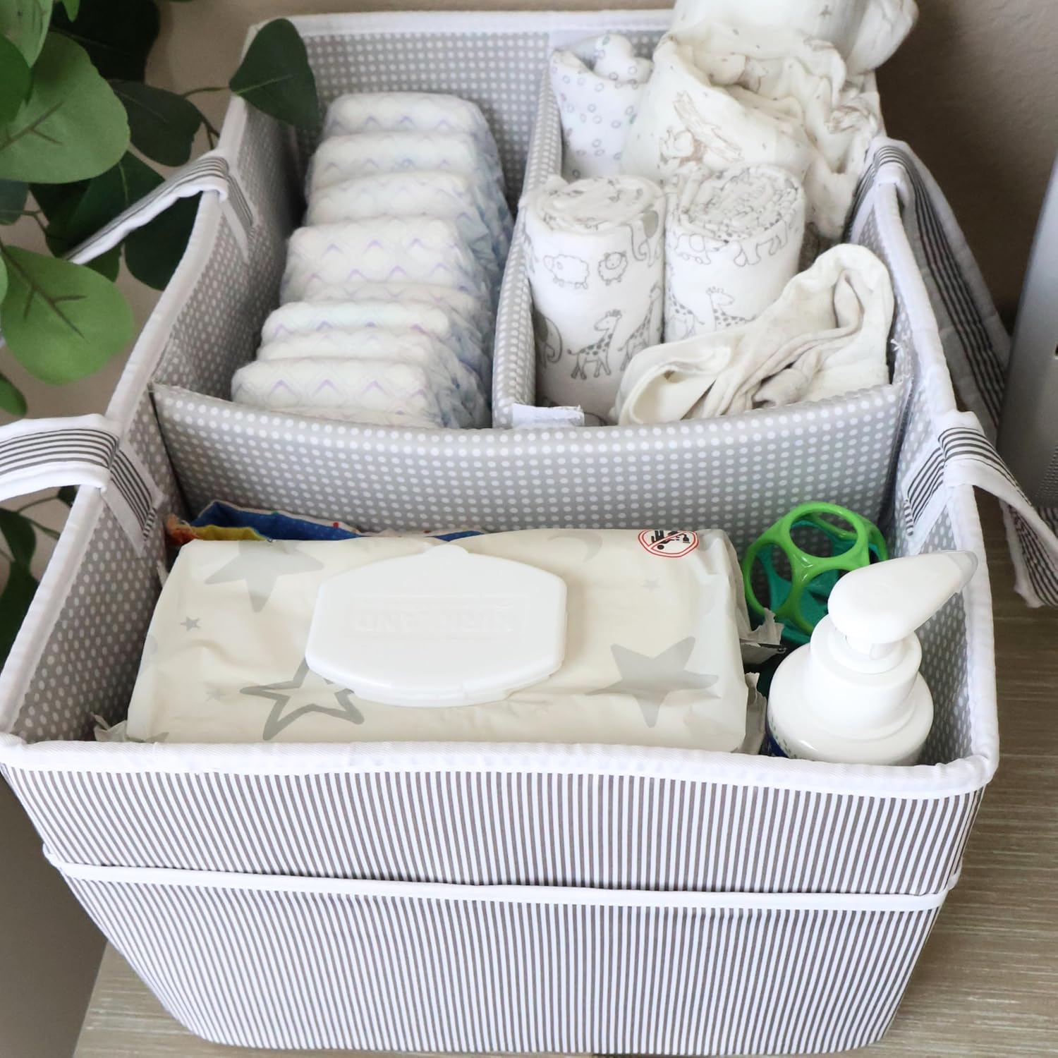 Lily Miles Extra Large Diaper Caddy Organizer