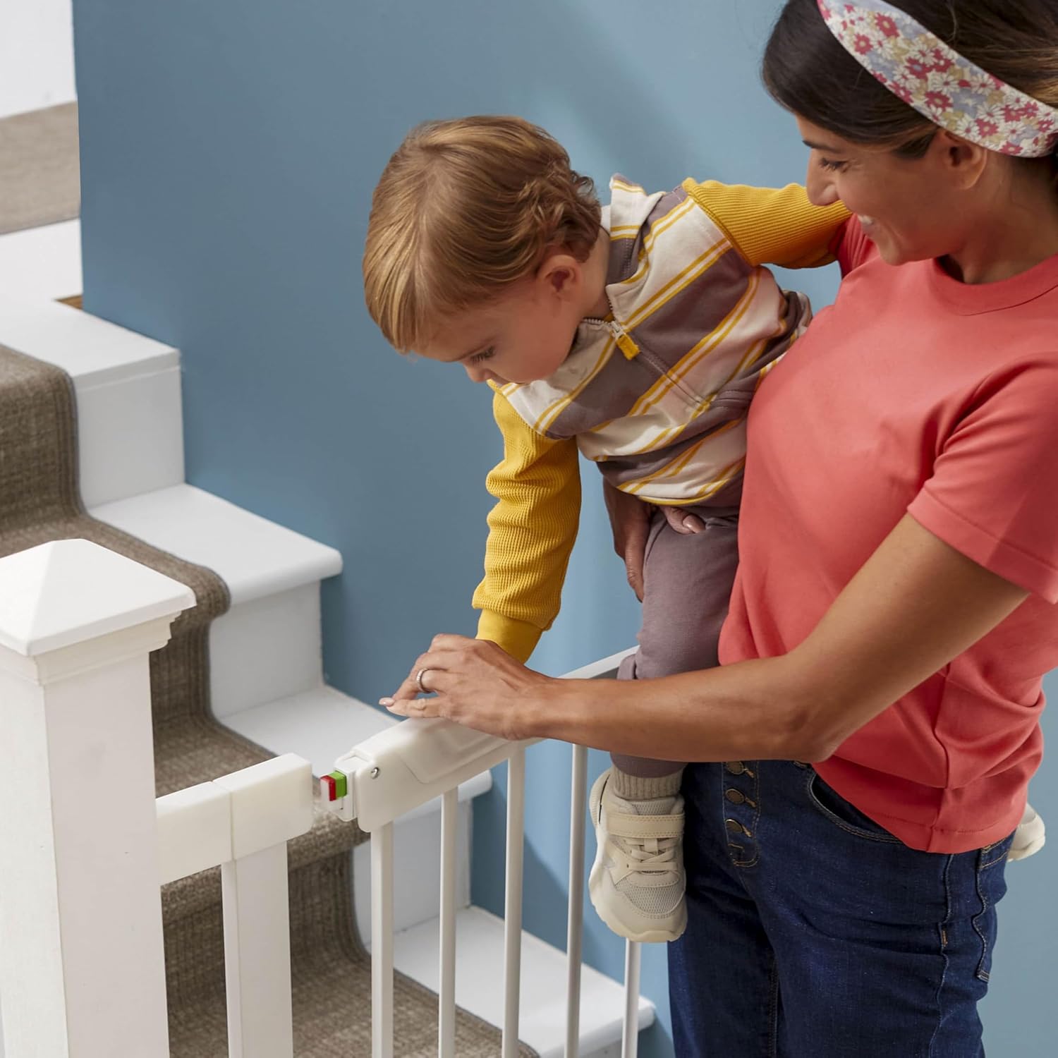 Safety 1st Pressure Mounted Baby Gate for Doorways with SecureTech