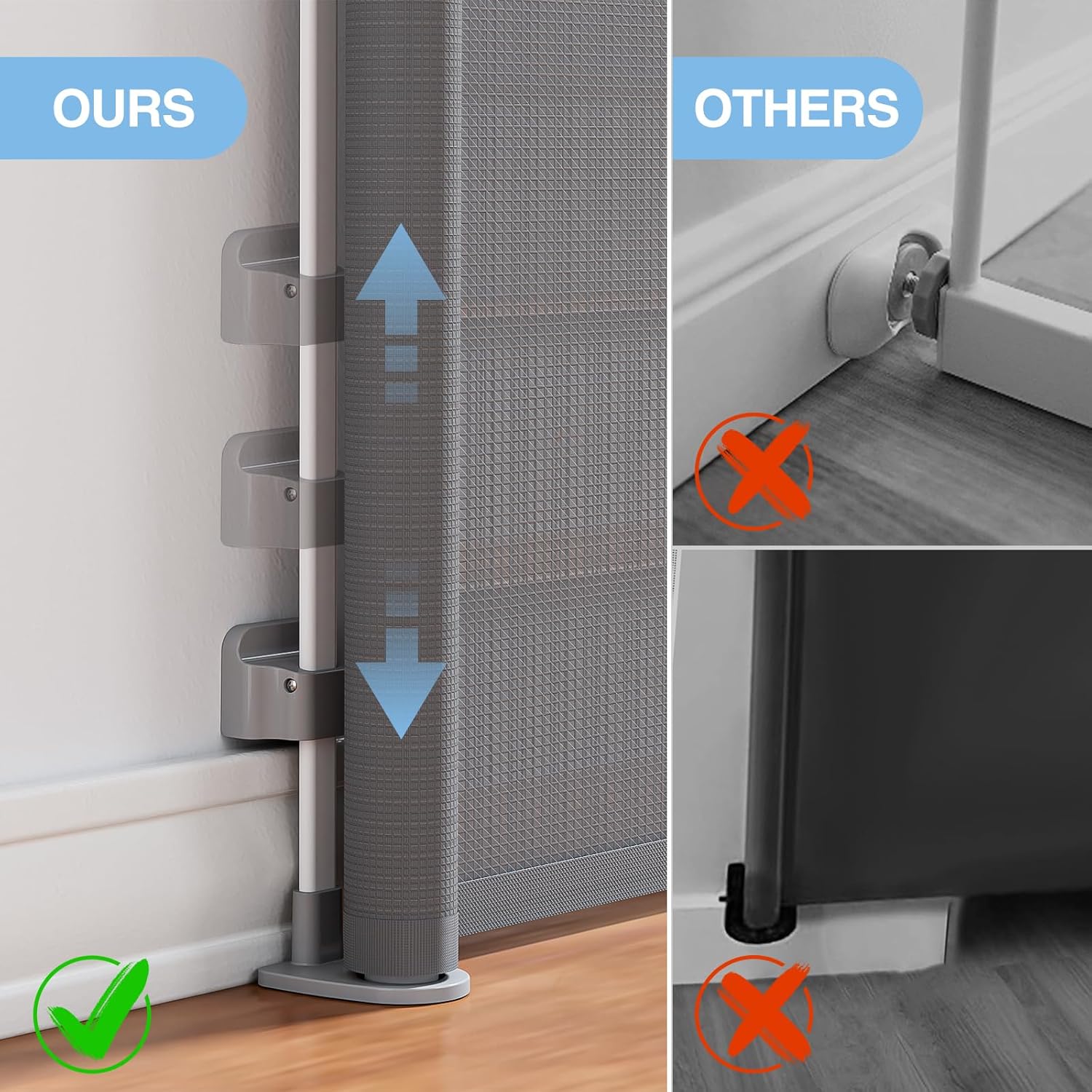 PRObebi Retractable Gate - 54 Wide 34 Tall Baby Dog Safety