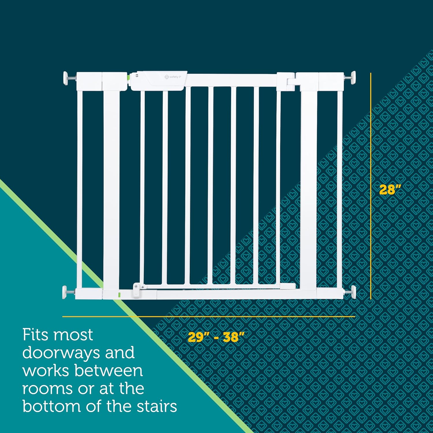 Safety 1st Pressure Mounted Baby Gate for Doorways with SecureTech
