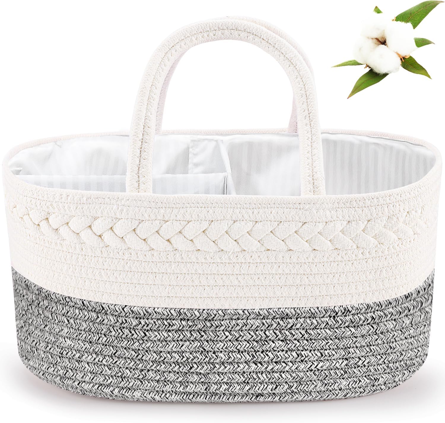 ABenkle Diaper Caddy Organizer with Removable Dividers