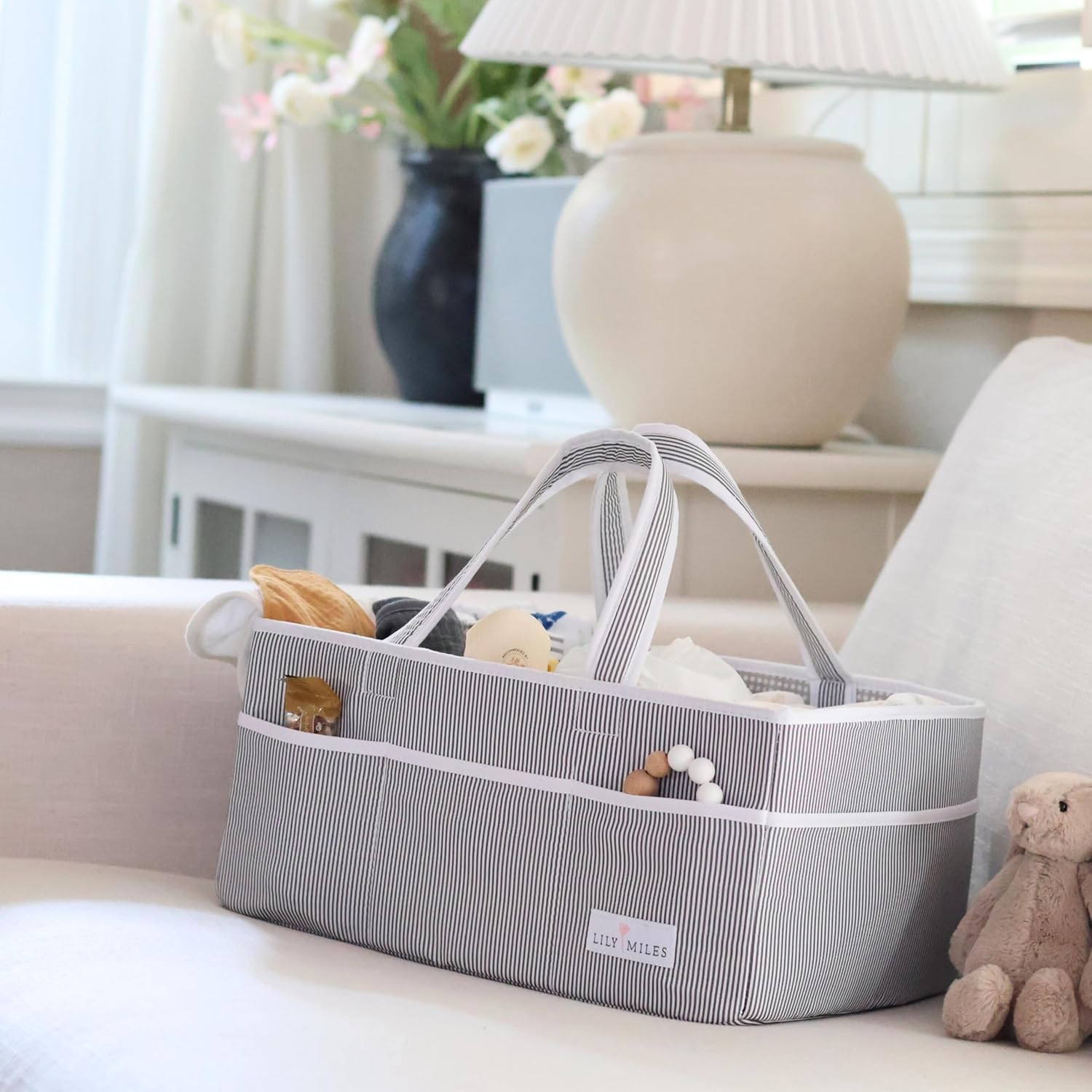 Lily Miles Extra Large Diaper Caddy Organizer