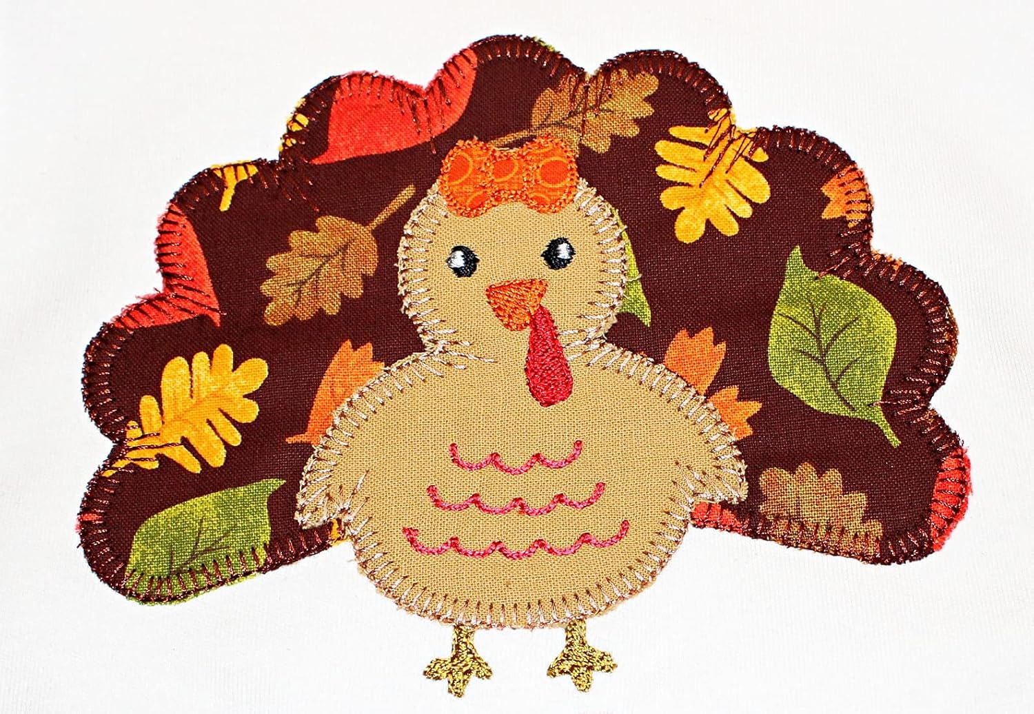 Thanksgiving Baby Girl Bib with Custom Name
