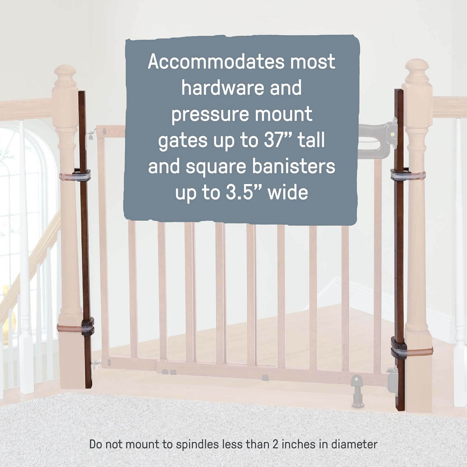 Universal Banister Mounting Kit for Baby Gates