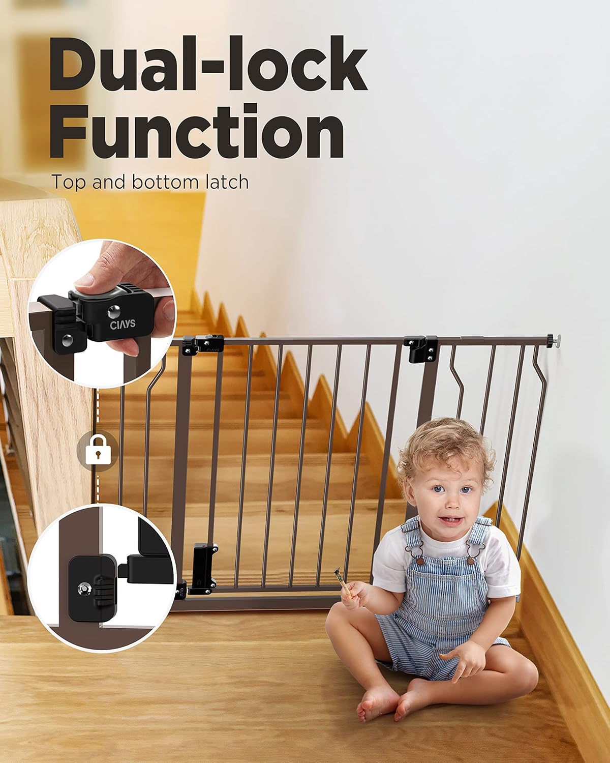 Ciays Baby Gate for Stairs Doorways and House 1