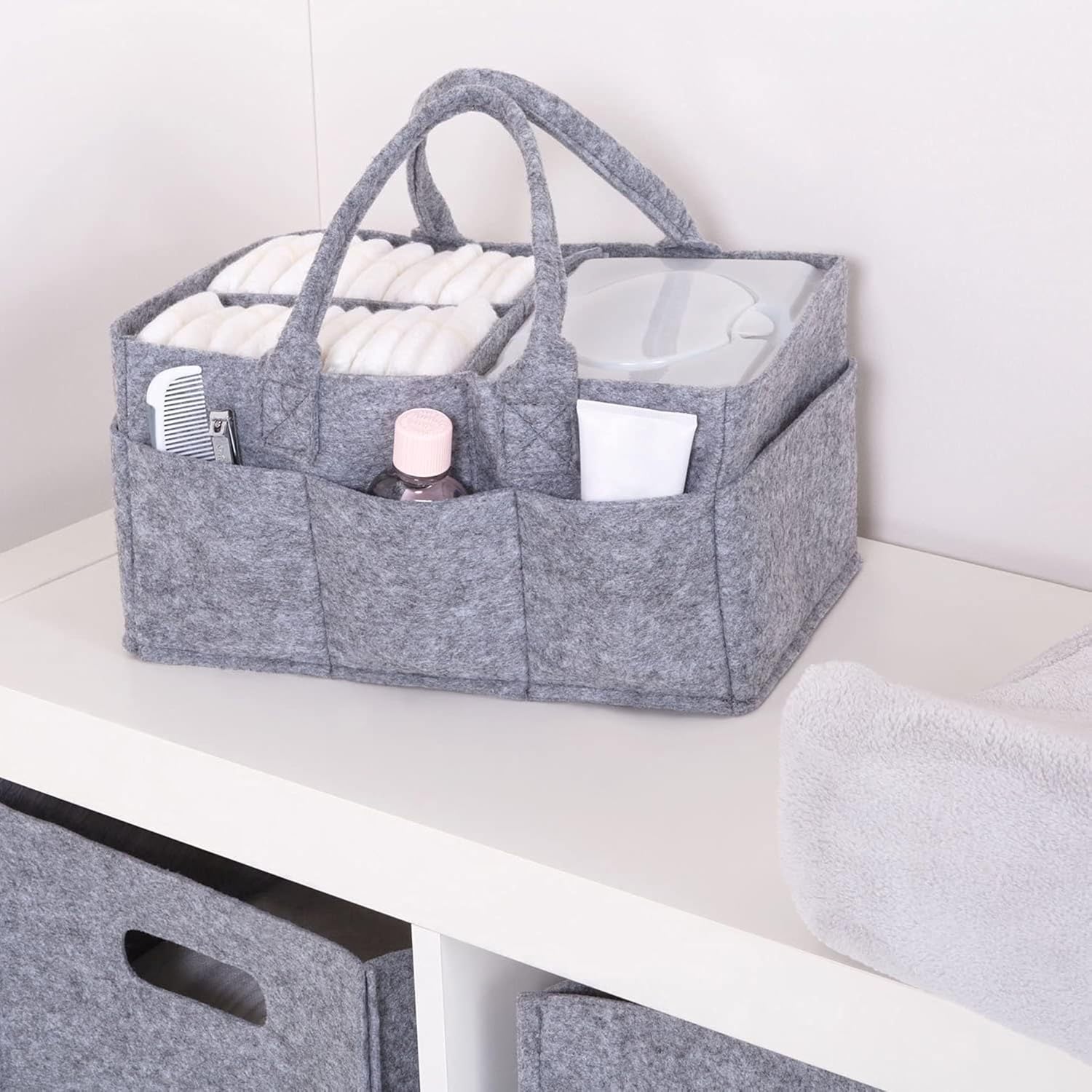 Sammy Lou Collapsible Felt Storage Caddy