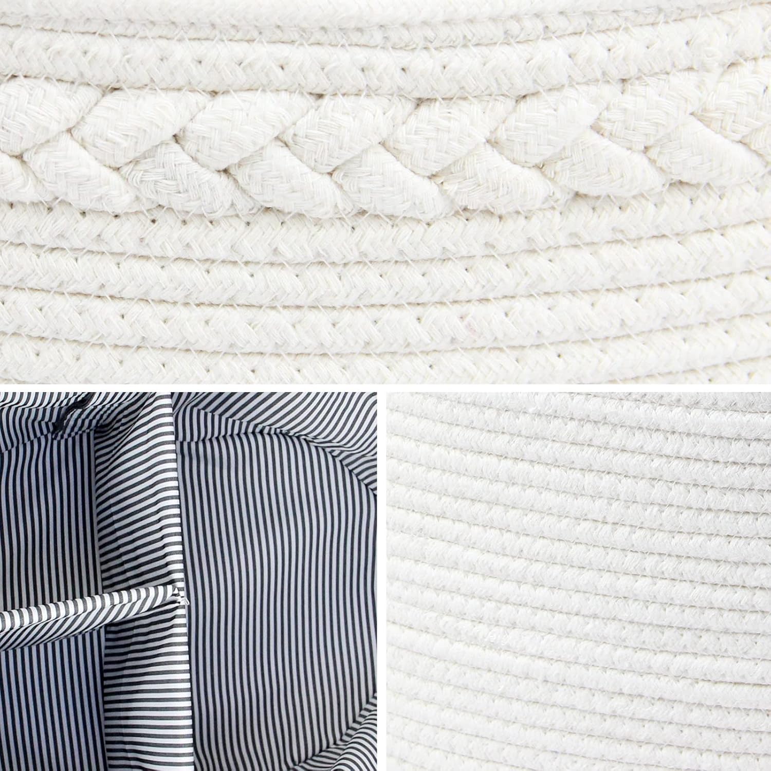 Casaphoria Woven Hamper - Cream White 142x85x71 1
