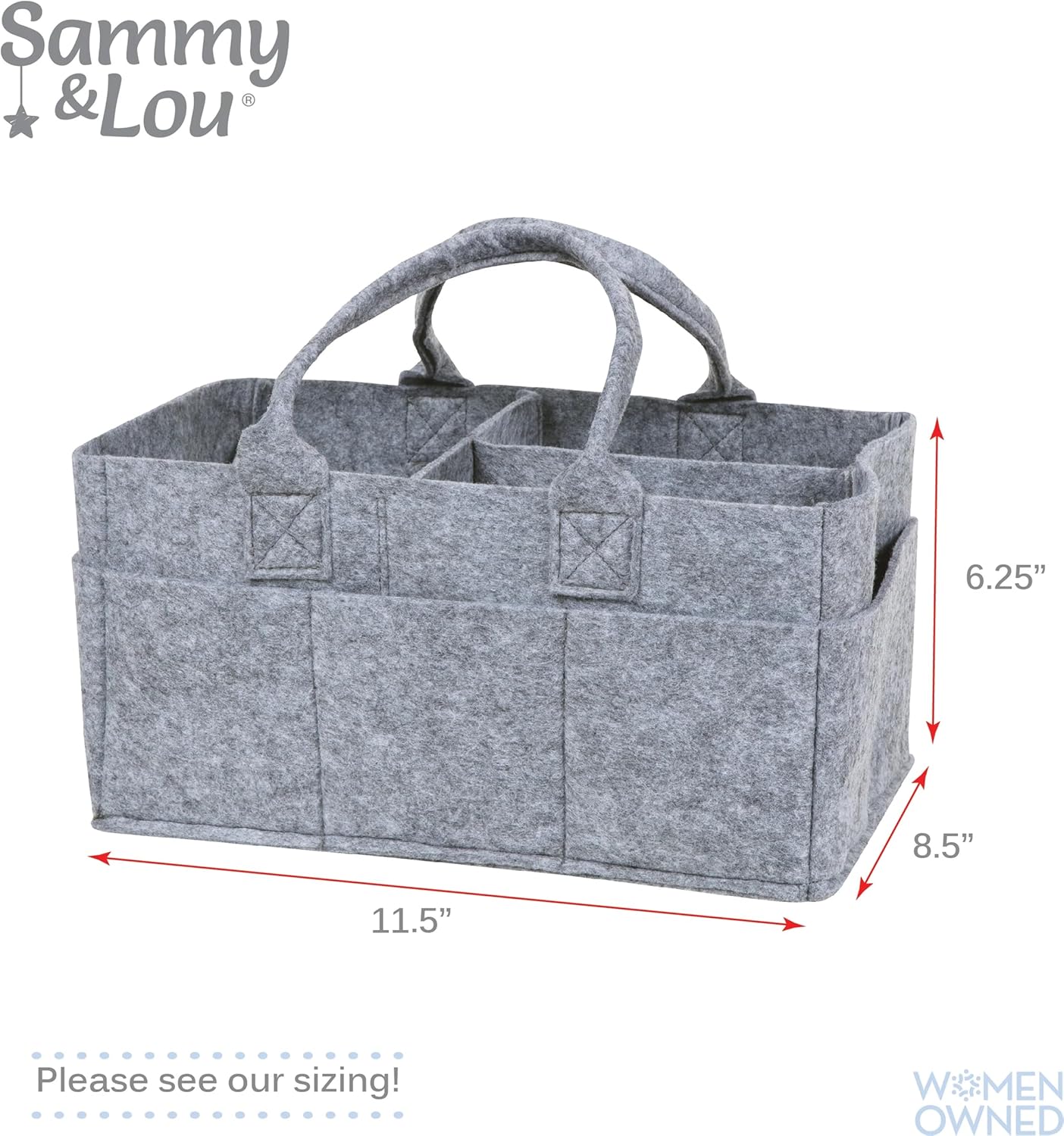 Sammy Lou Collapsible Felt Storage Caddy