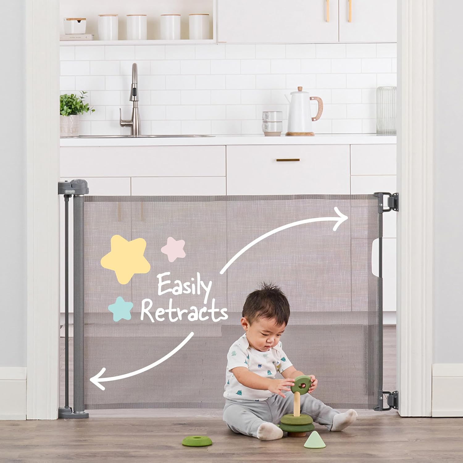 Regalo Extra Wide Retractable Baby Gate 50