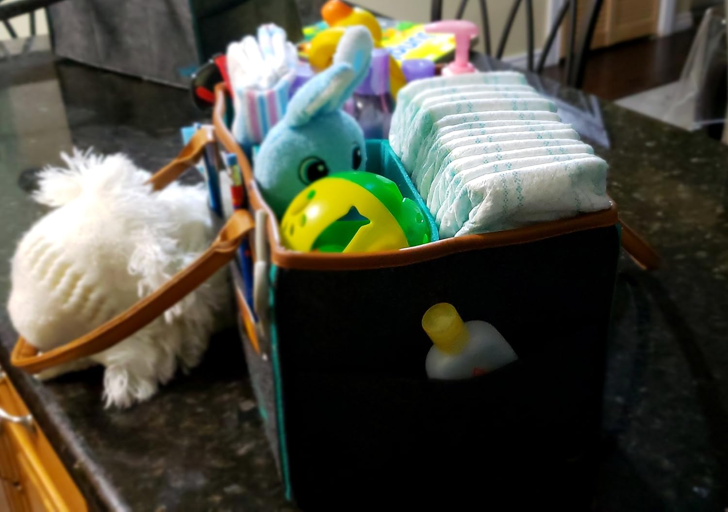 Baby Diaper Caddy - Durable Organizer for Stroller Car and Bath