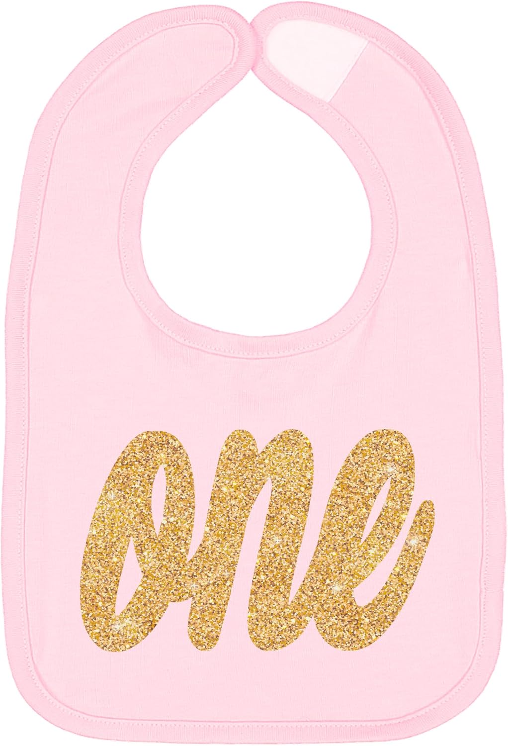 Aidens Corner One Silver Gold First Birthday Bibs Set