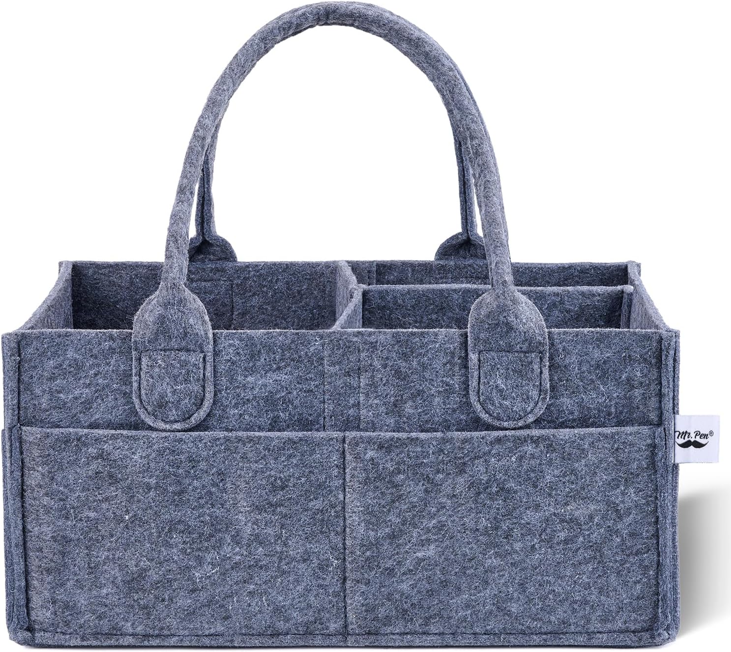 Mr Pen Baby Diaper Caddy Organizer - Charcoal Gray