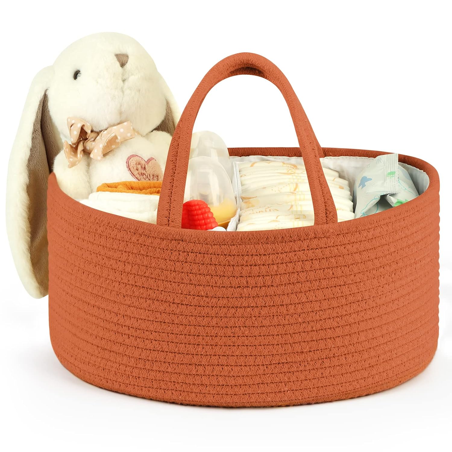 Maliton Cotton Rope Diaper Caddy Organizer - Glaze 1