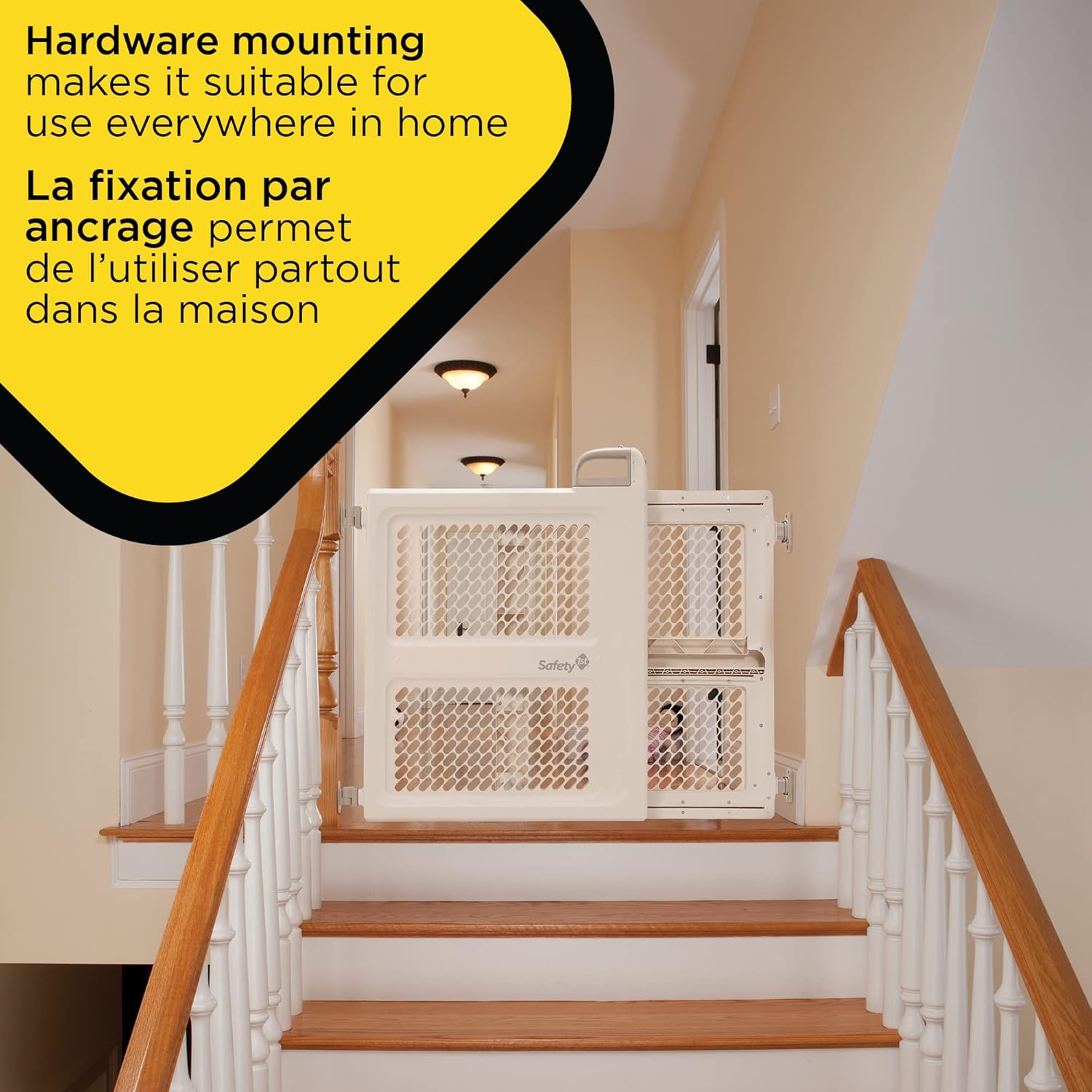 Safety 1st Dual-Mode Baby Gate for Stairs and Doorways