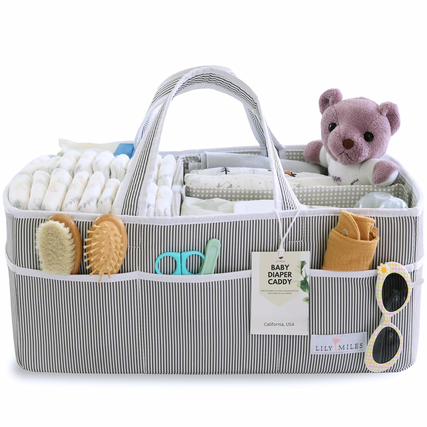 Lily Miles Extra Large Diaper Caddy Organizer