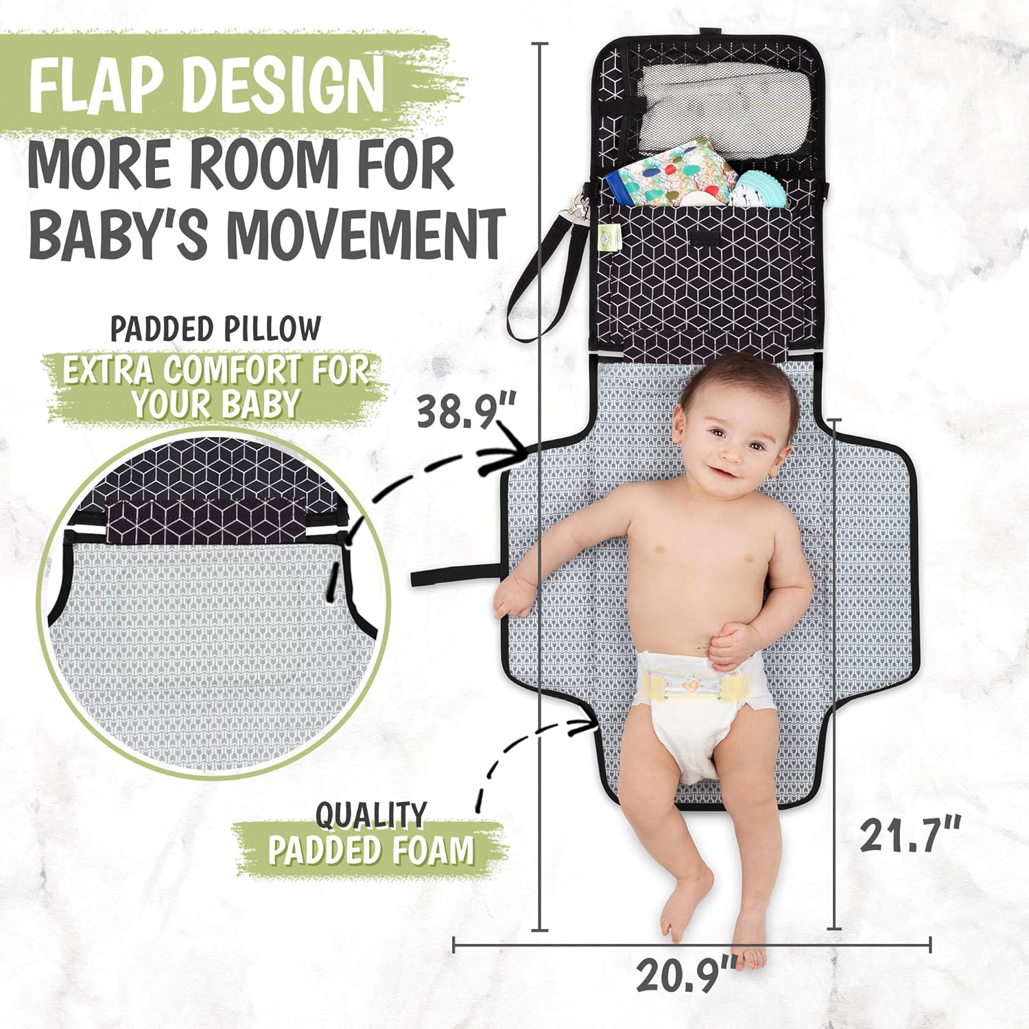 KeaBabies Baby Diaper Caddy Organizer - 132 x 105 x 72