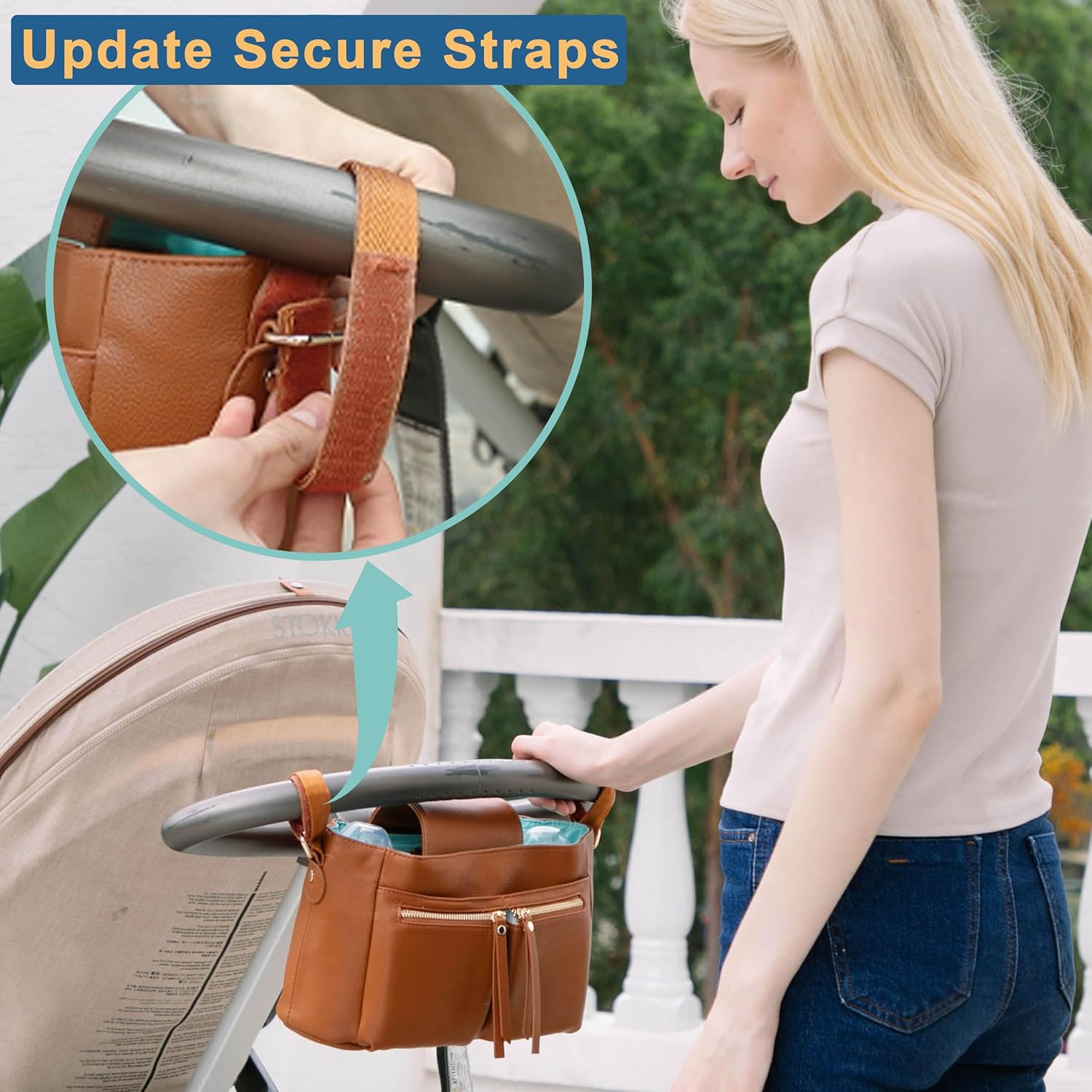 MOMINSIDE Baby Diaper Caddy Organizer with Insulated Cup Holders