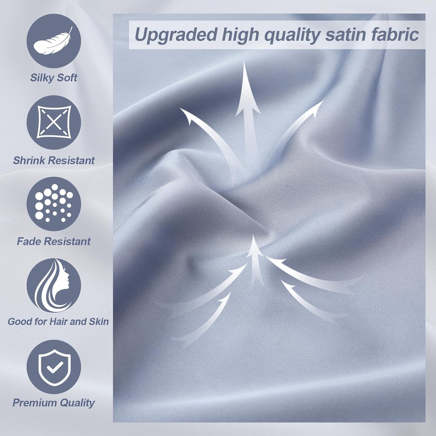 Windkream Silky Satin Maternity Pillow Cover