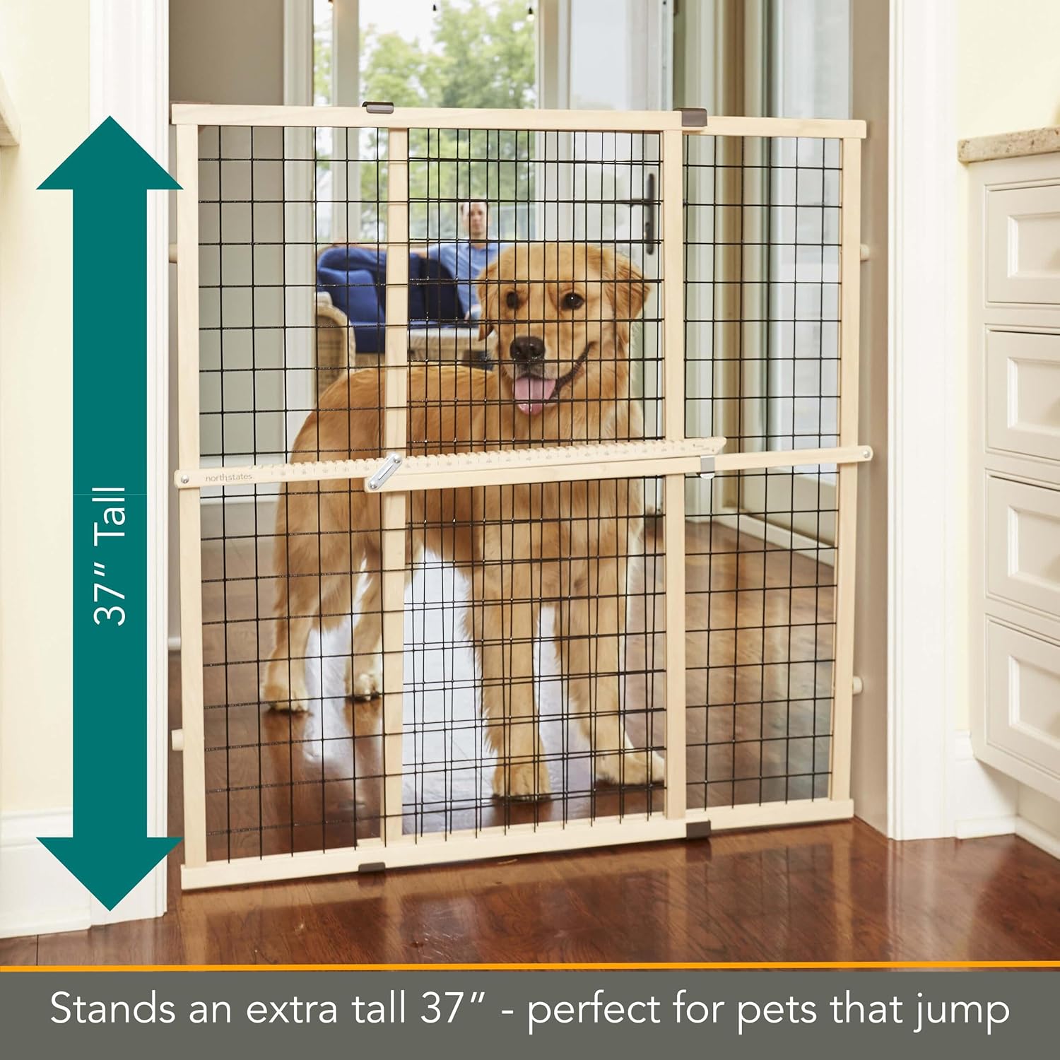 MyPet Wire Mesh Dog Gate 37 Tall 295-48 Wide