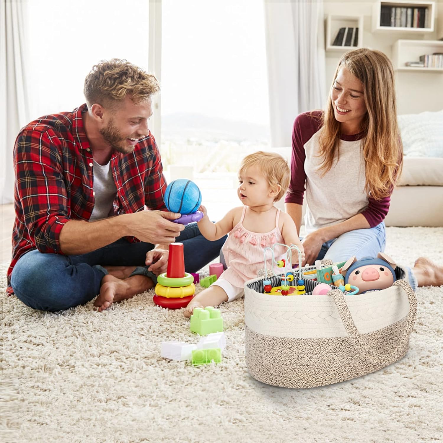 Maliton XXLarge Diaper Caddy Organizer Basket