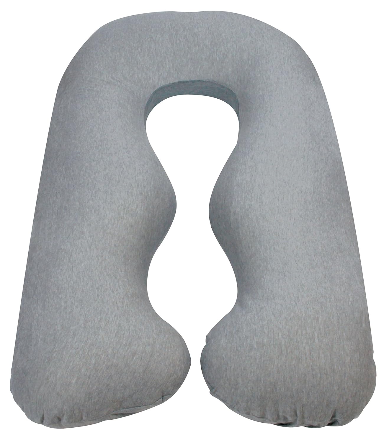 Leachco Back N Belly Jersey Contoured Body Pillow Cover - Heather Gray 1