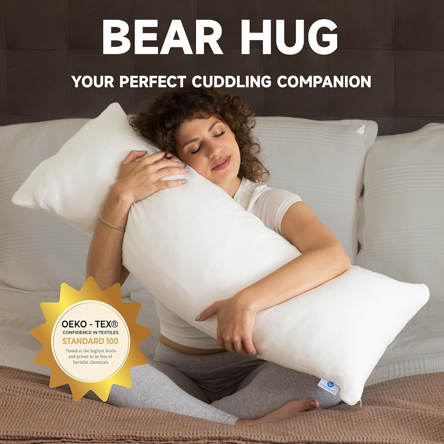 Pharmedoc Bear Hug Body Pillow for Pregnancy and Side Sleep 1