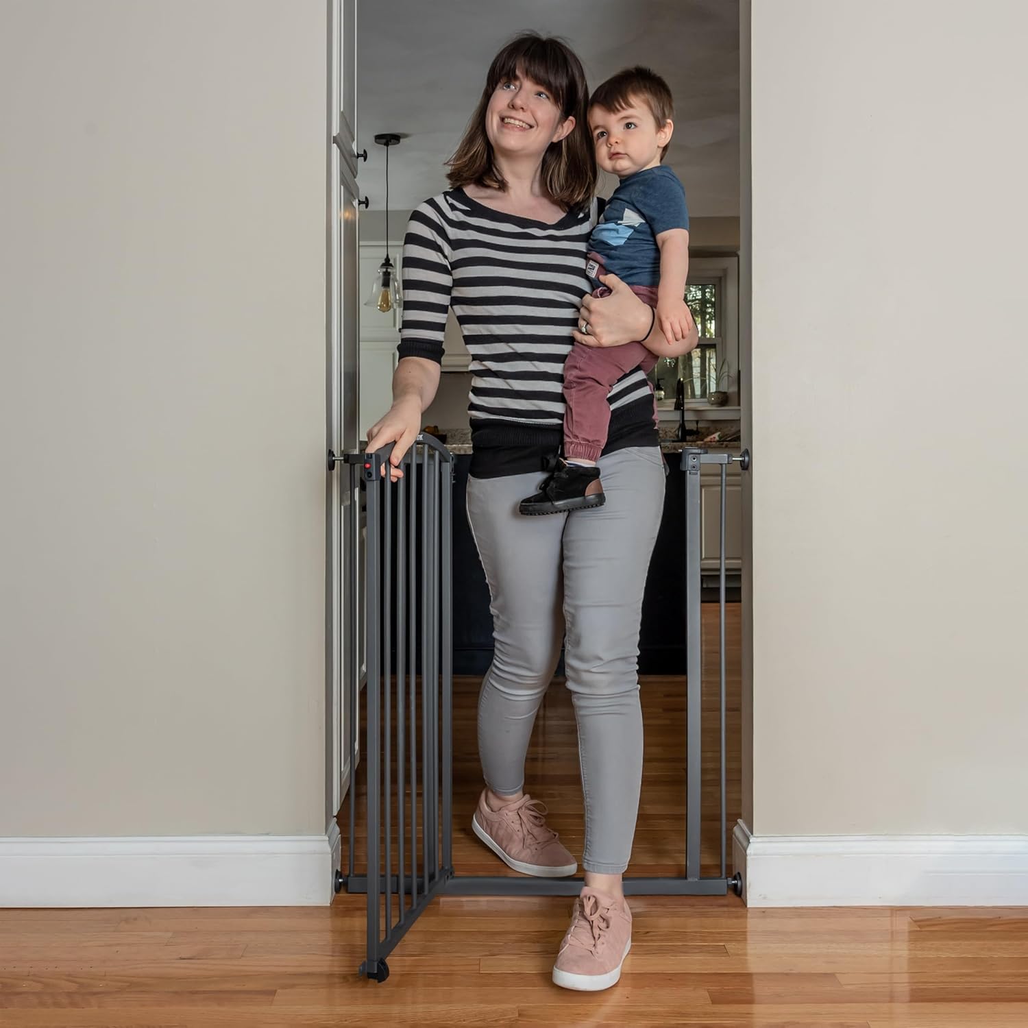 Summer Infant Extra Tall Decor Safety Gate - Gray 1