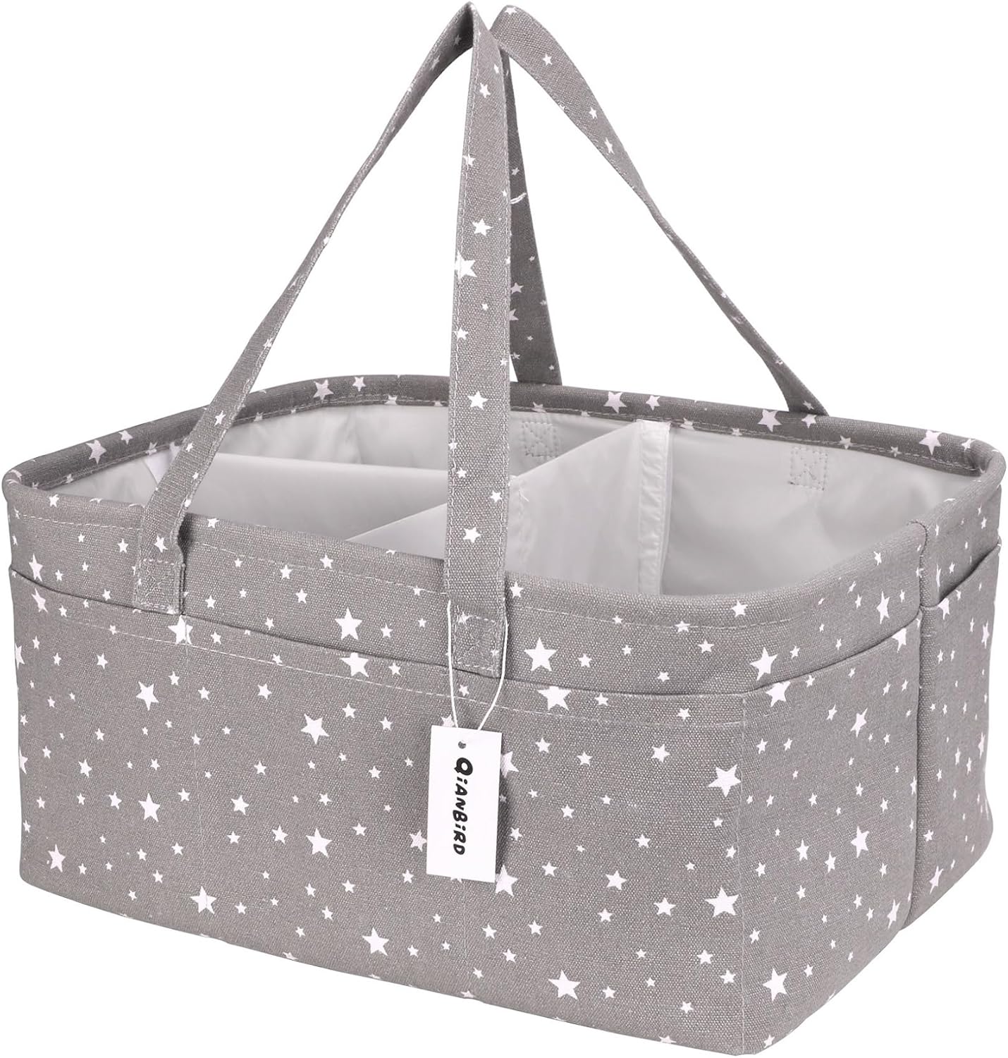 QiANBiRD Extra Large Diaper Caddy Organizer with Handle