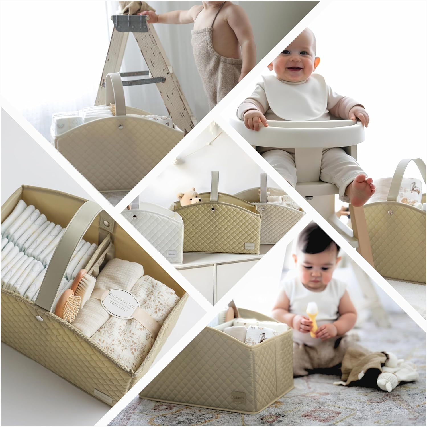 Cherubin Chic Baby Diaper Caddy Organizer 1