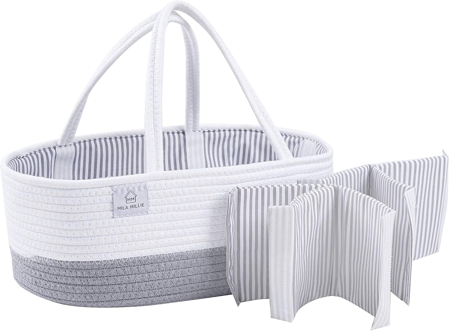 Mila Millie XXL Cotton Rope Diaper Caddy Organizer 1