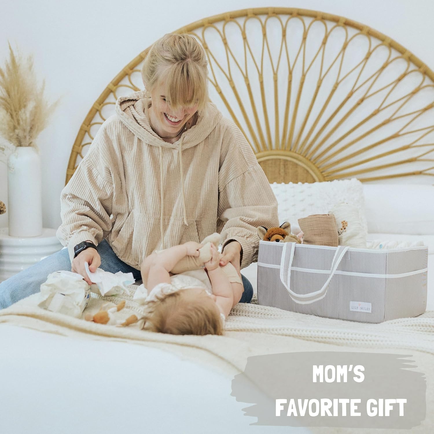 Lily Miles Diaper Caddy - 2 Organizers for Baby Essentials