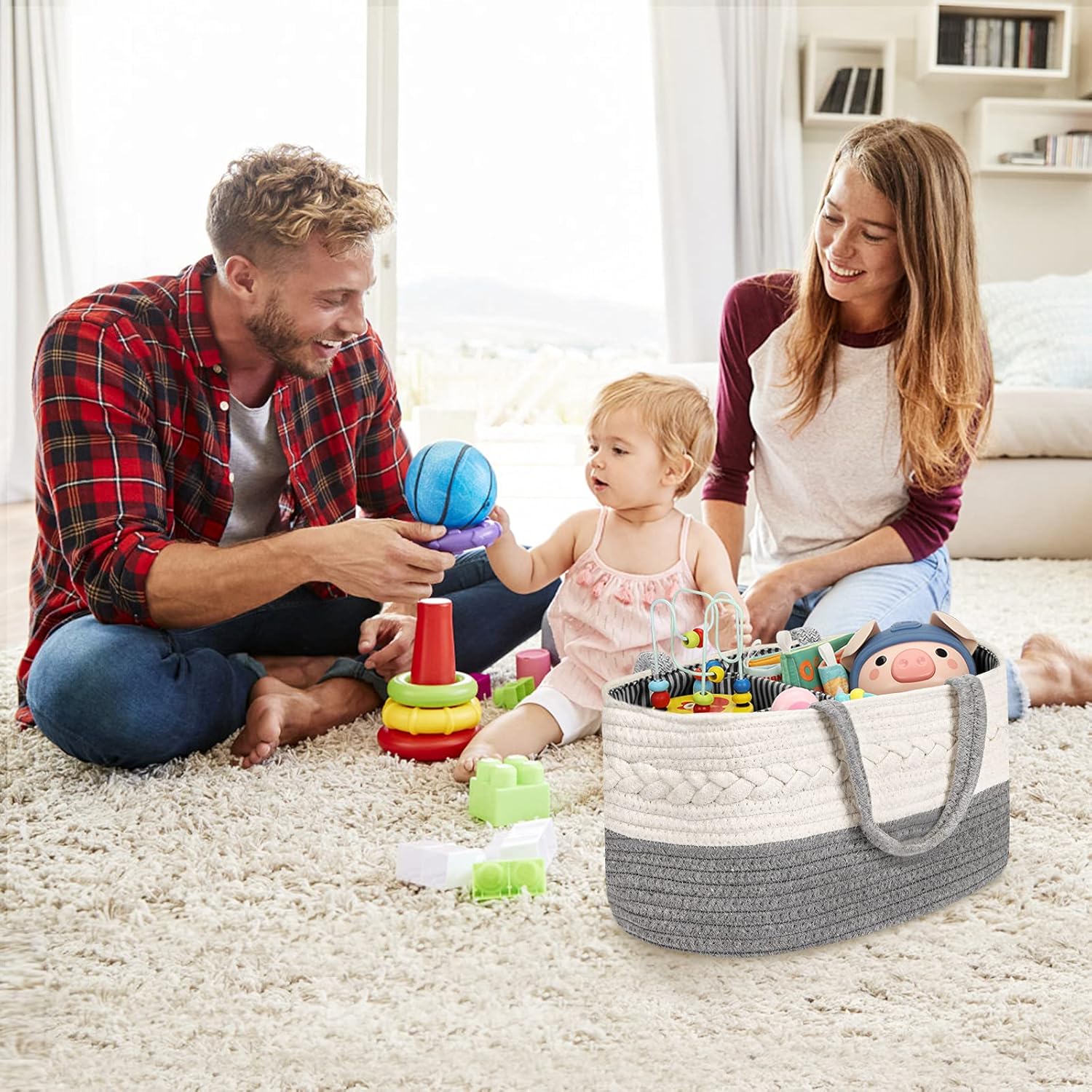 Maliton Diaper Caddy Organizer for Baby Boy