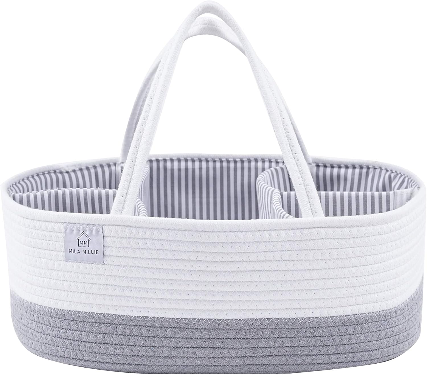 Mila Millie XXL Cotton Rope Diaper Caddy Organizer 1