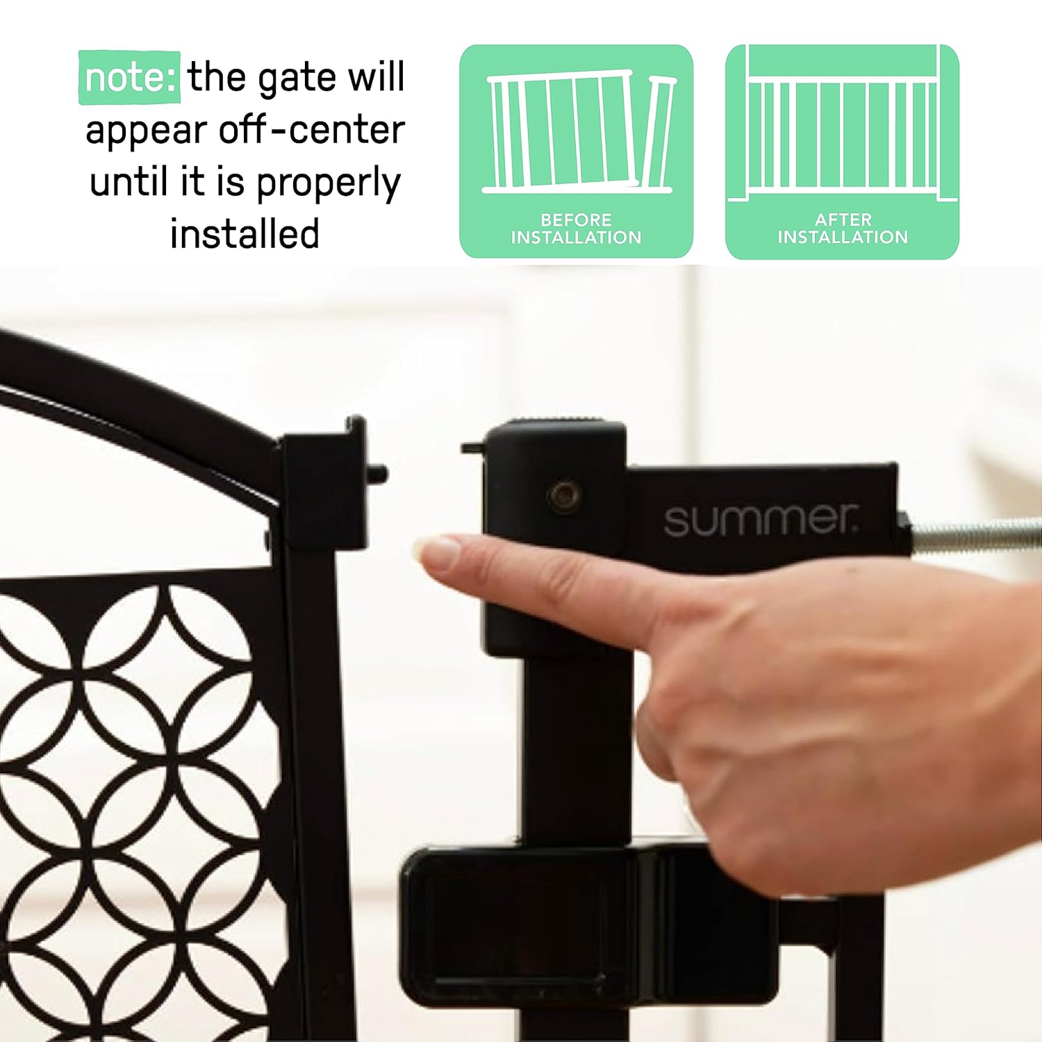Summer Infant Extra Tall Decor Safety Gate - Gray 1