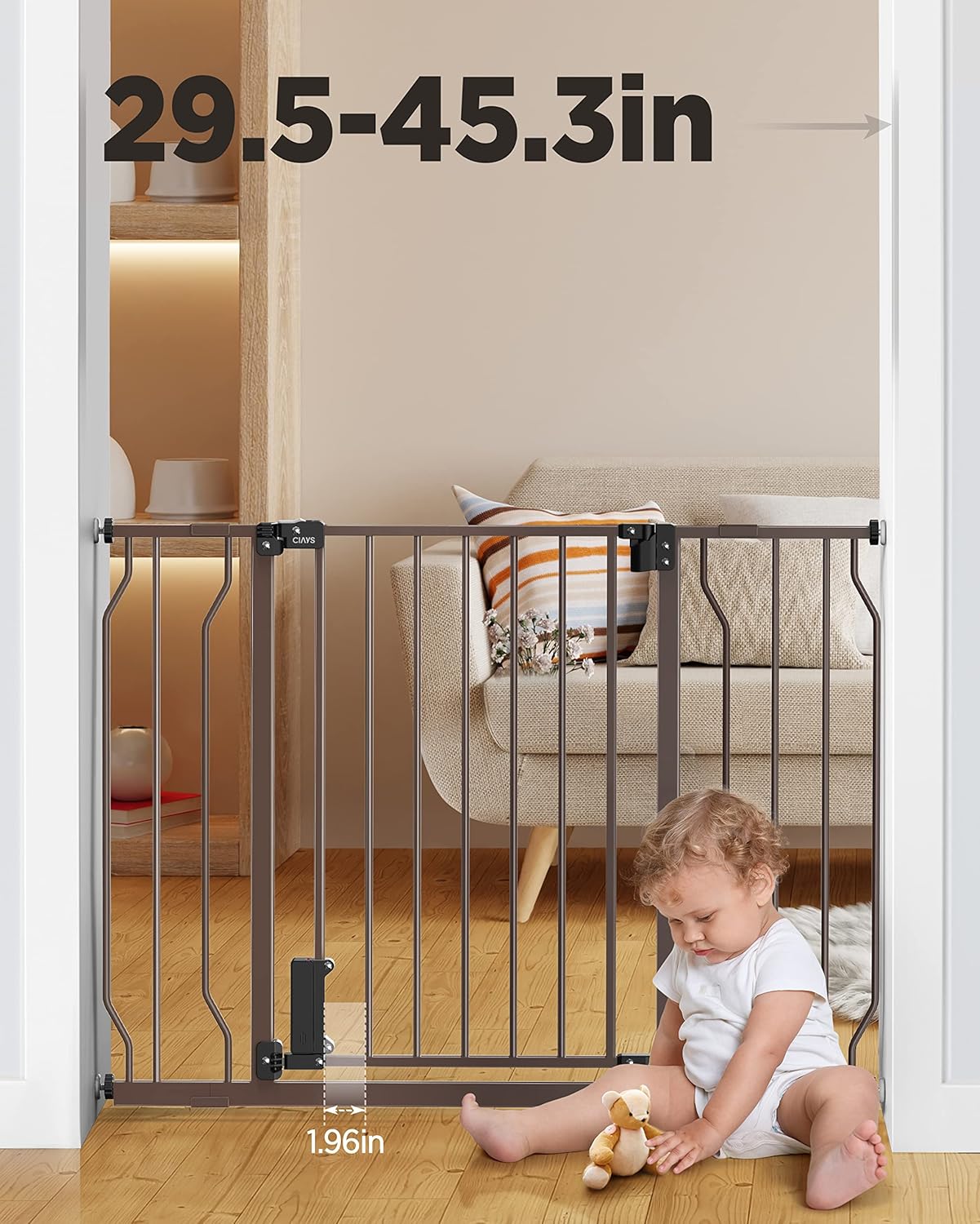 Ciays Baby Gate for Stairs Doorways and House 1