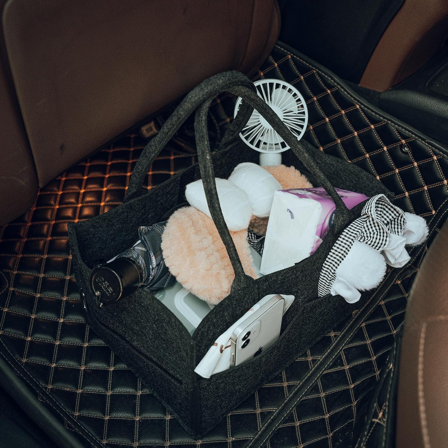 Runsabay Diaper Caddy Organizer - Black 1