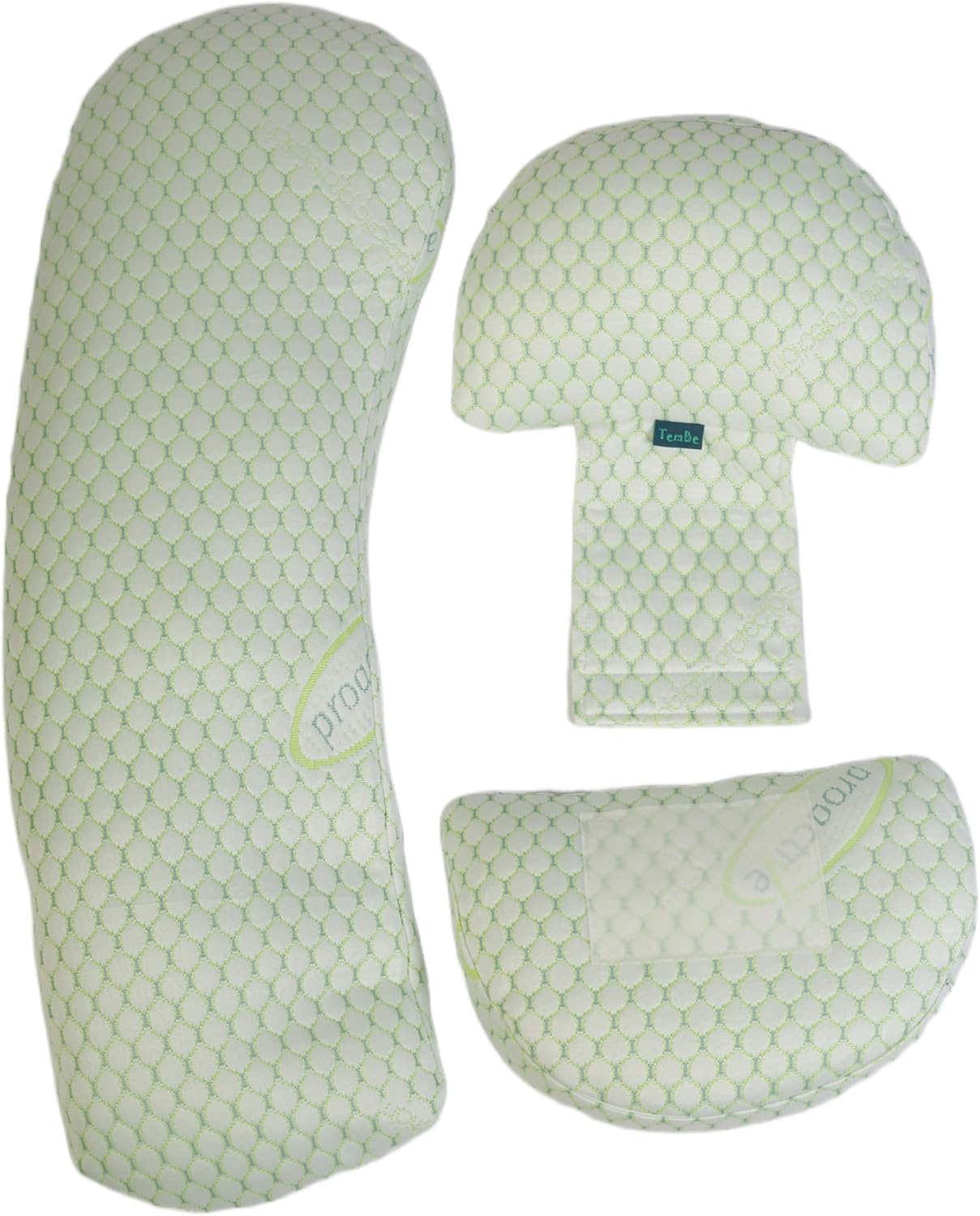 TemBe Maternity Pillow for Belly and Back Support
