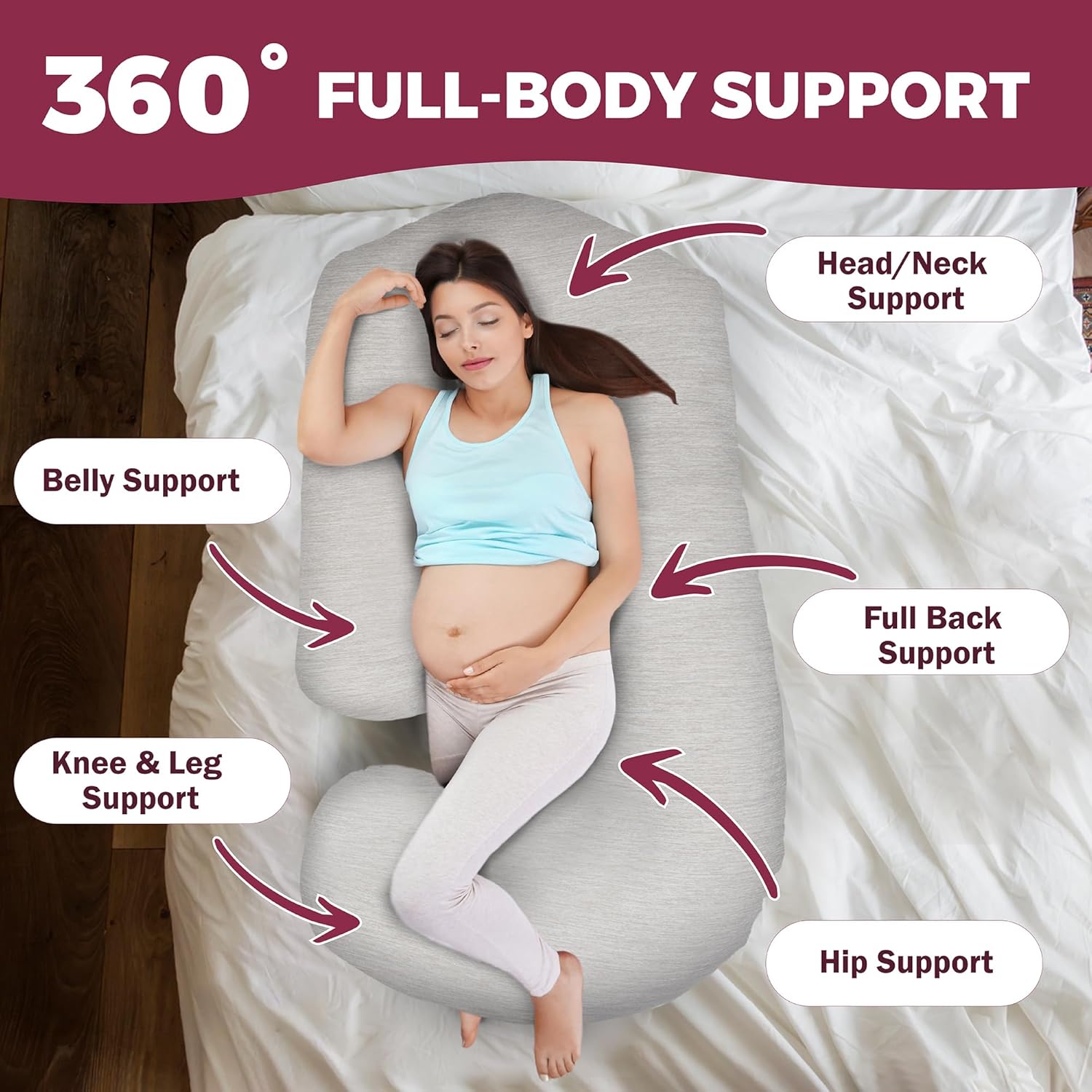 PILLANI Maternity Pillow for Sleep and Comfort