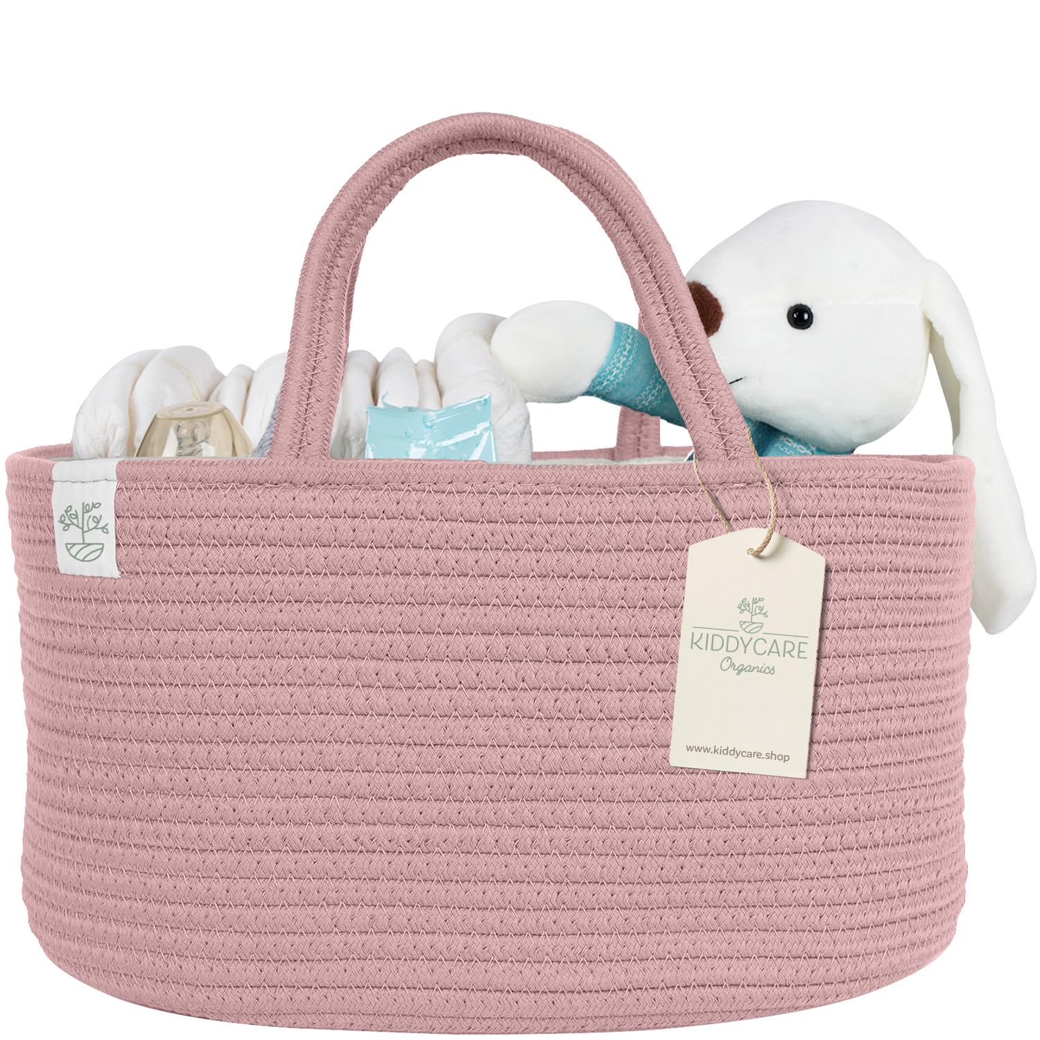 KiddyCare Diaper Caddy Organizer with Handle and Lid