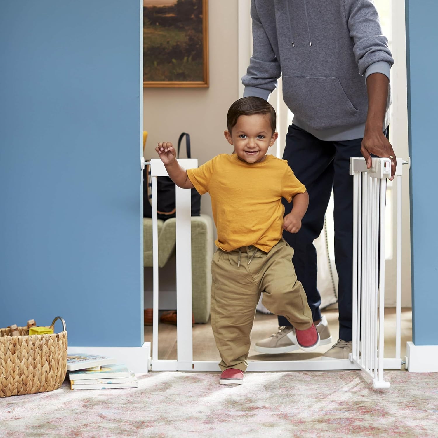 Safety 1st Pressure Mounted Baby Gate for Doorways with SecureTech
