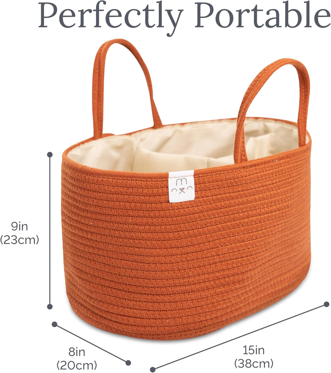 Natemia Premium Diaper Caddy Organizer Lily Pad