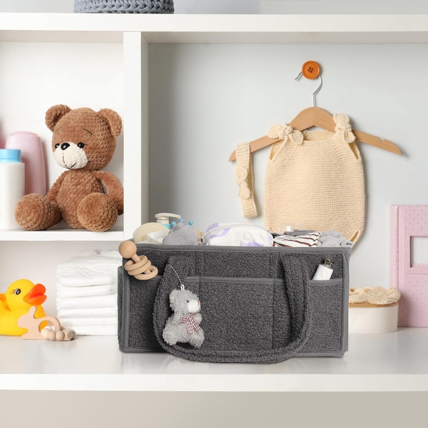 HONCESTA Diaper Caddy Organizer with Handle